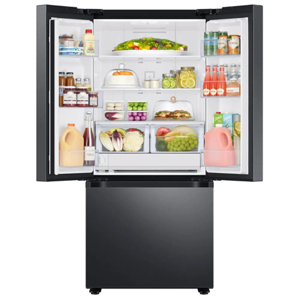 Samsung 30" 22 Cu. Ft. French Door Refrigerator w/ Water Dispenser (RF22A4221SG/AA) - Black Stainless