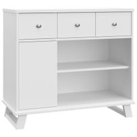 Storkcraft Modern 2-Drawer 4-Shelf Changing Table Dresser