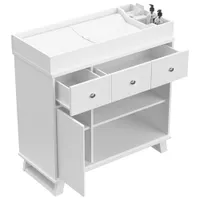 Storkcraft Modern 2-Drawer 4-Shelf Changing Table Dresser