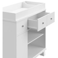 Storkcraft Modern 2-Drawer 4-Shelf Changing Table Dresser