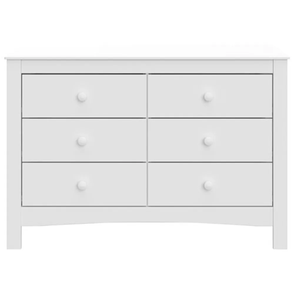 Graco Noah 6-Drawer Double Dresser - White