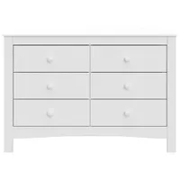 Graco Noah 6-Drawer Double Dresser - White