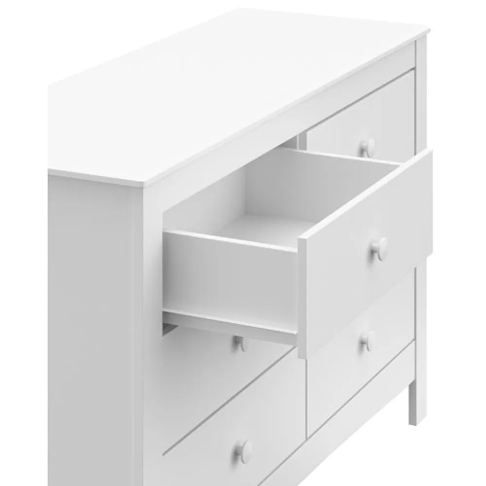 Graco Noah 6-Drawer Double Dresser - White