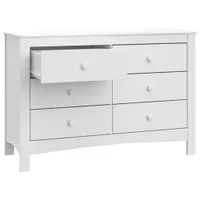 Graco Noah 6-Drawer Double Dresser - White