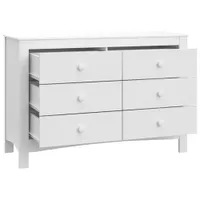 Graco Noah 6-Drawer Double Dresser - White