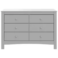 Graco Noah 6-Drawer Double Dresser - Pebble Grey