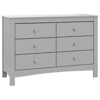 Graco Noah 6-Drawer Double Dresser - Pebble Grey