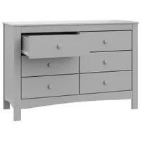 Graco Noah 6-Drawer Double Dresser - Pebble Grey