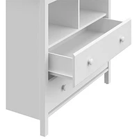 Storkcraft Alpine 2-Drawer 2-Shelf Changing Table Chest - White