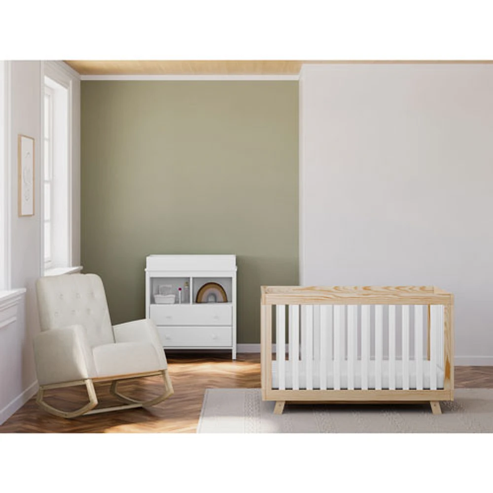 Storkcraft Alpine 2-Drawer 2-Shelf Changing Table Chest - White