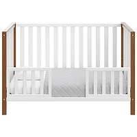 Lit de bébé transformable 4-en-1 Modern Pacific de Storkcraft - Blanc/Bois flotté rétro