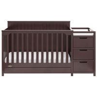 Graco Hadley 4-in-1 Convertible Crib with 3-Drawer Changing Table - Espresso