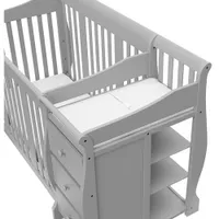 Storkcraft Portofino 4-in-1 Convertible Crib with 3-Drawer Changing Table