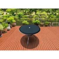 Ravello Transitional Outdoor Dining Table - Black