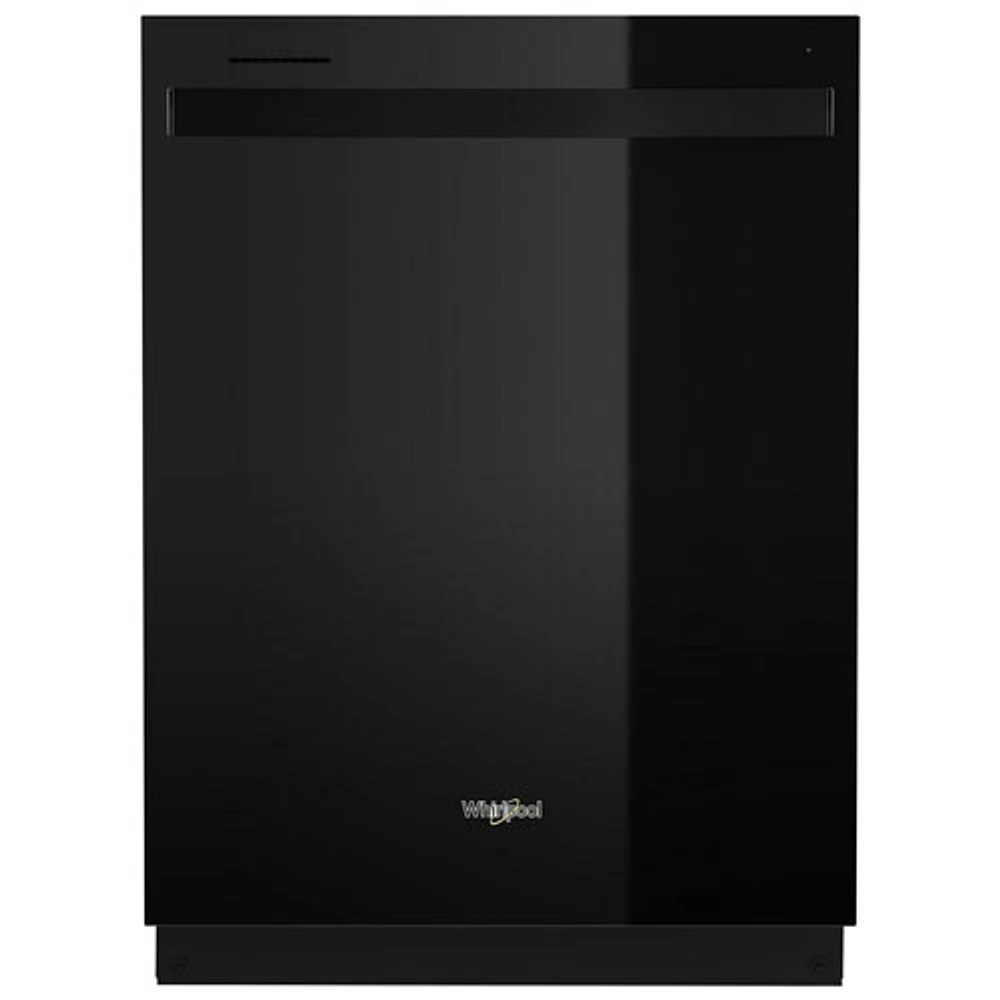 Whirlpool 24" 50dB Built-In Dishwasher with Stainless Steel Tub (WDT740SALB) - Black