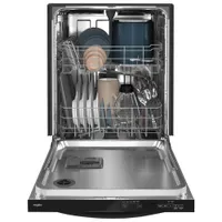 Whirlpool 24" 50dB Built-In Dishwasher with Stainless Steel Tub (WDT740SALB) - Black