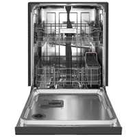 KitchenAid 24" 47dB Built-In Dishwasher with Stainless Steel Tub (KDFE104KBL) - Black