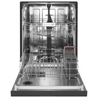 KitchenAid 24" 47dB Built-In Dishwasher with Stainless Steel Tub (KDFE104KBL) - Black