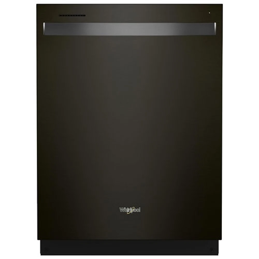 Whirlpool 24" 47dB Built-In Dishwasher w/ Stainless Steel Tub & Third Rack (WDT970SAKV) - Black Stainless