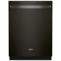 Whirlpool 24" 47dB Built-In Dishwasher w/ Stainless Steel Tub & Third Rack (WDT970SAKV) - Black Stainless