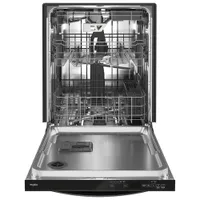 Whirlpool 24" 47dB Built-In Dishwasher w/ Stainless Steel Tub & Third Rack (WDT970SAKV) - Black Stainless