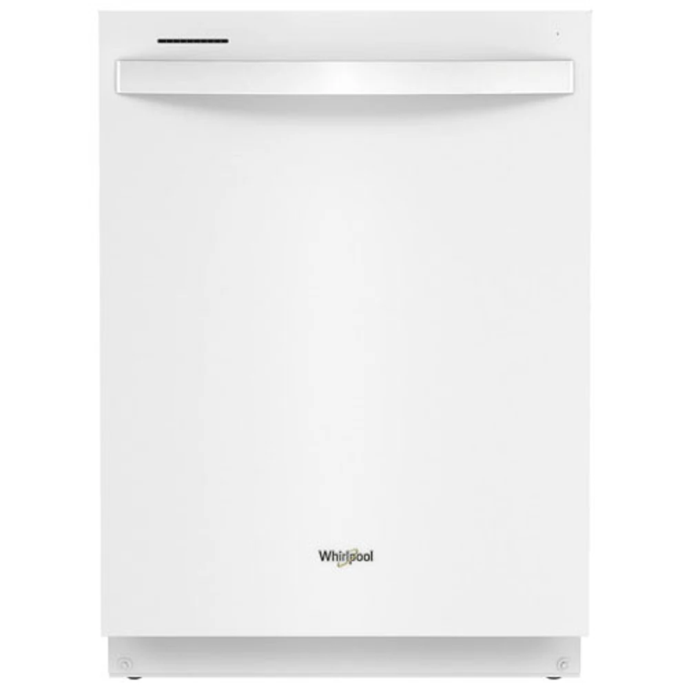 Whirlpool 24" 50dB Built-In Dishwasher with Stainless Steel Tub (WDT740SALW) - White