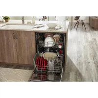 KitchenAid 24" 47dB Built-In Dishwasher with Stainless Steel Tub (KDFE104KPS) - PrintShield Stainless