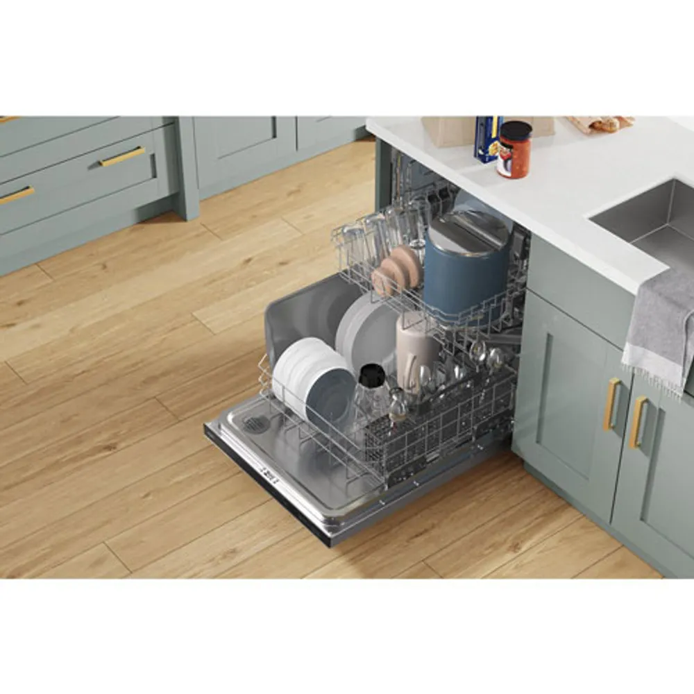 Lave-vaisselle encastrable 24 po 50 dB avec cuve en inox de Whirlpool (WDT740SALZ) - Inox