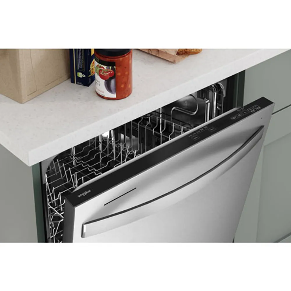 Whirlpool 24" 50dB Built-In Dishwasher with Stainless Steel Tub (WDT740SALZ) - Stainless Steel