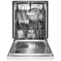 KitchenAid 24" 47dB Built-In Dishwasher with Stainless Steel Tub (KDFE104KWH) - White