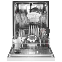 KitchenAid 24" 47dB Built-In Dishwasher with Stainless Steel Tub (KDFE104KWH) - White