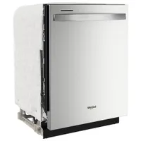 Whirlpool 24" 47dB Built-In Dishwasher w/ Stainless Steel Tub & Third Rack (WDT970SAKZ) - Stainless Steel