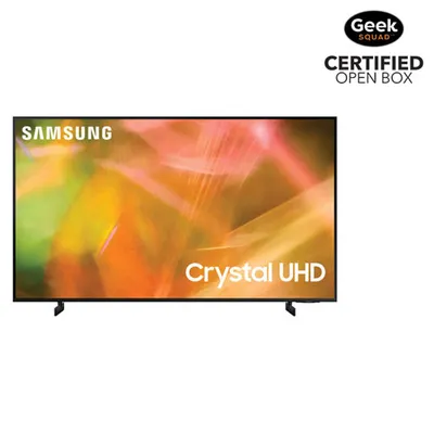Open Box - Samsung 43" 4K UHD HDR LED Tizen Smart TV (UN43AU8000FXZC) - 2021