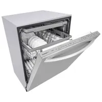 Lave-vaisselle encastrable 24 po 46 dB avec 3e panier de LG (LDTS5552S) - Acier inoxydable