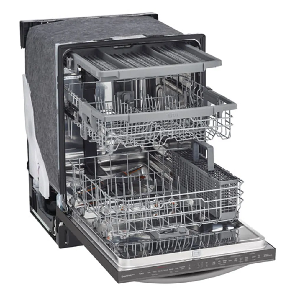 LG 24" 46dB Built-In Dishwasher with Third Rack (LDTS5552D) - Black Stainless Steel