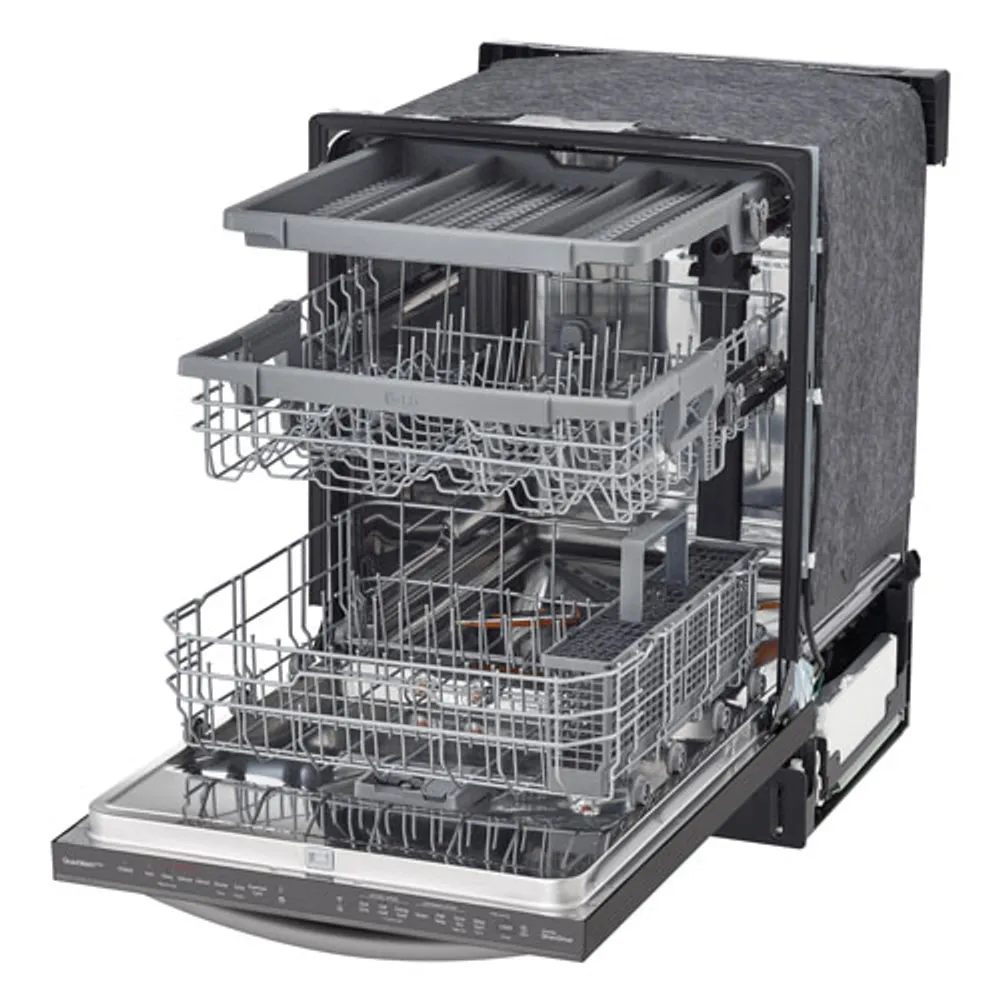 LG 24" 46dB Built-In Dishwasher with Third Rack (LDTS5552D) - Black Stainless Steel