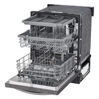 LG 24" 46dB Built-In Dishwasher with Third Rack (LDTS5552D) - Black Stainless Steel