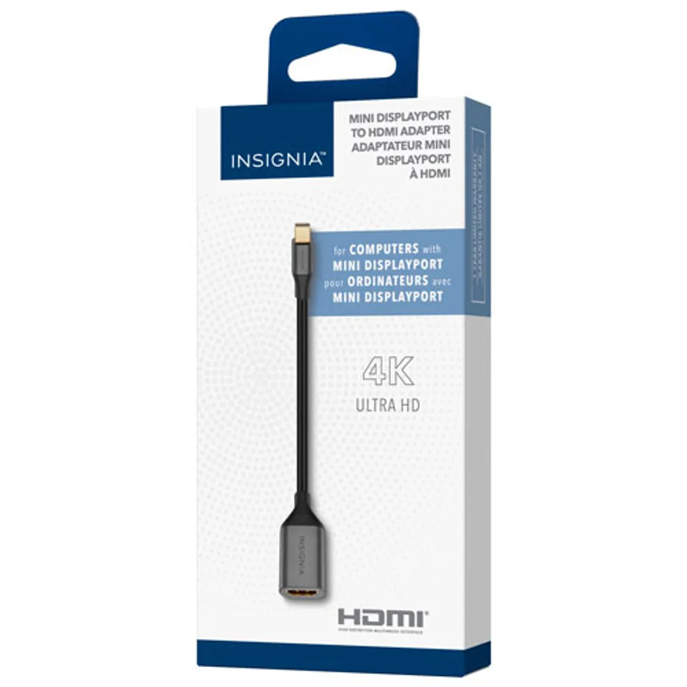 Insignia Mini DisplayPort to 4K Ultra HD HDMI Adapter - Only at Best Buy