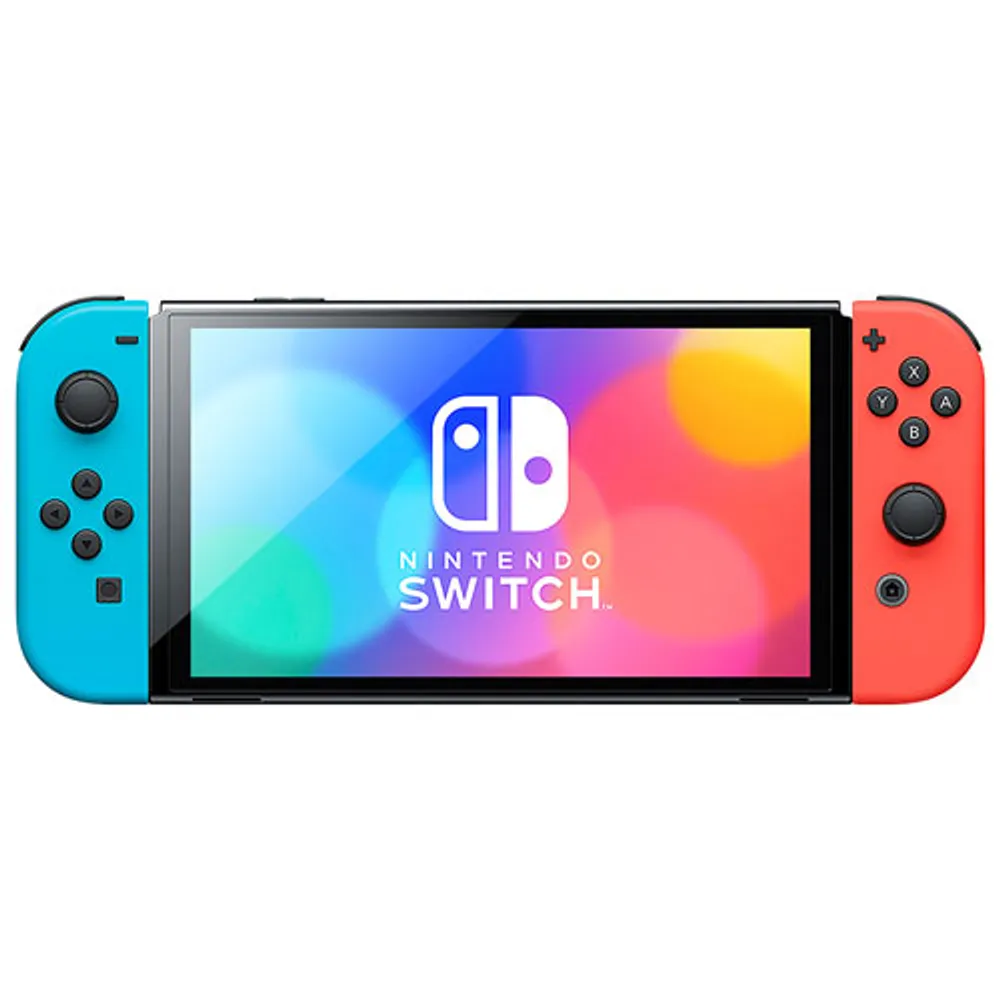 Nintendo Switch (OLED Model) Console - Neon Red/Blue