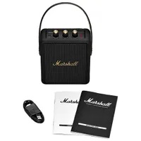 Marshall Stockwell II Splashproof Bluetooth Wireless Speaker - Black/Brass