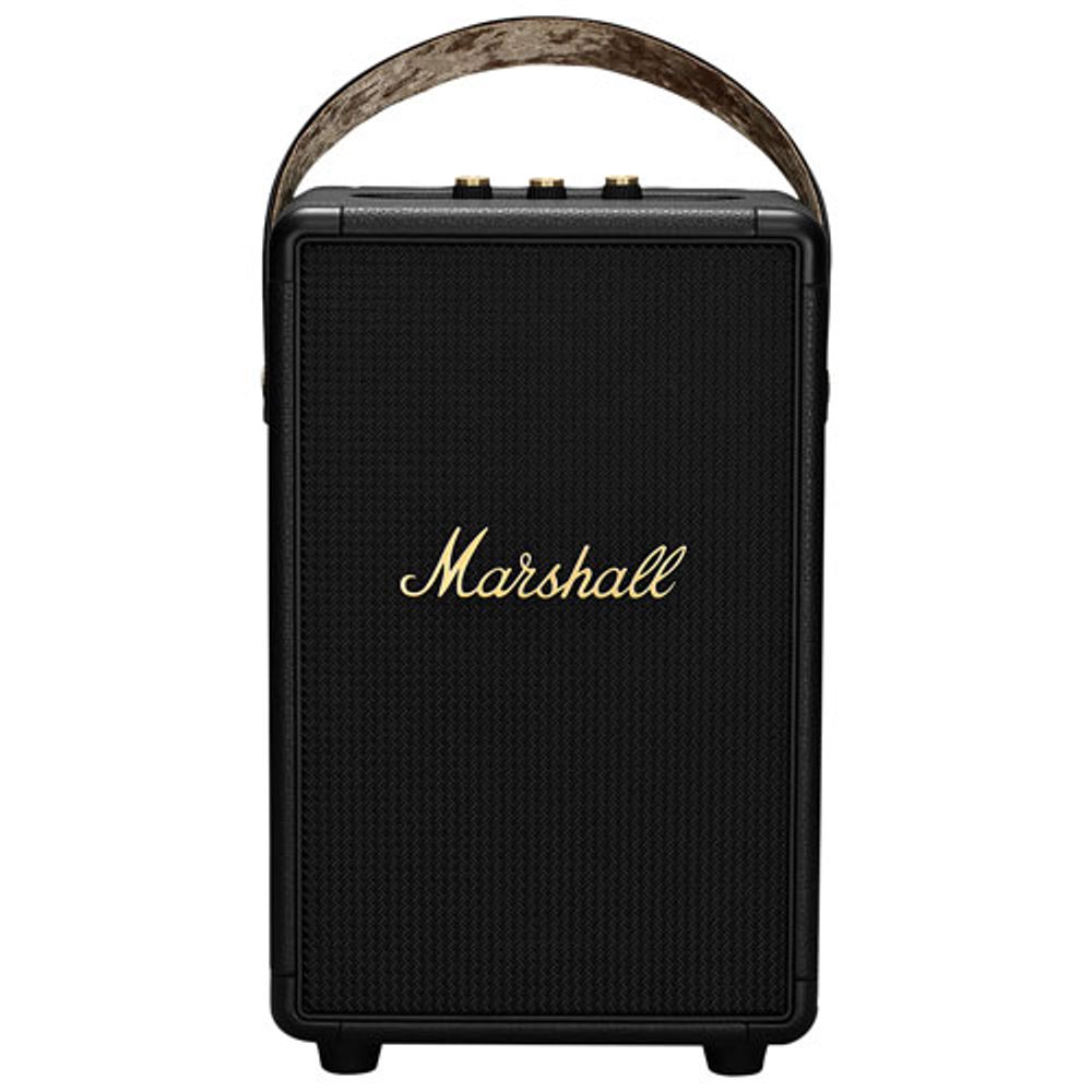 Marshall Tufton Splashproof Bluetooth Wireless Speaker - Black/Brass