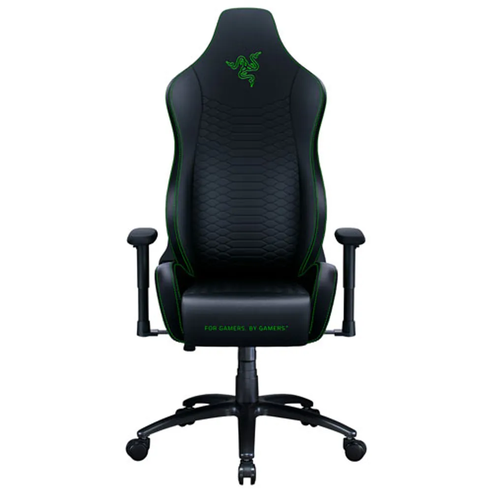 Razer Iskur X Ergonomic Faux Leather Gaming Chair - Black/Green