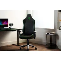 Razer Iskur X Ergonomic Faux Leather Gaming Chair - Black/Green