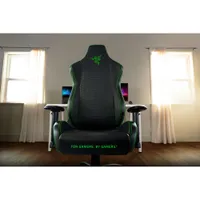 Razer Iskur X Ergonomic Faux Leather Gaming Chair - Black/Green