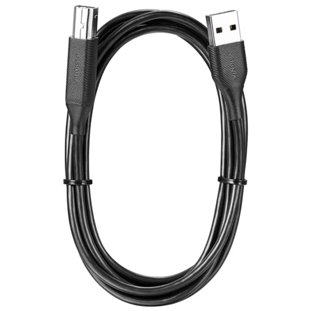 Insignia 1.8m (6 ft.) USB-A to USB-B Printer Cable (NS-PC2ABU6-C)