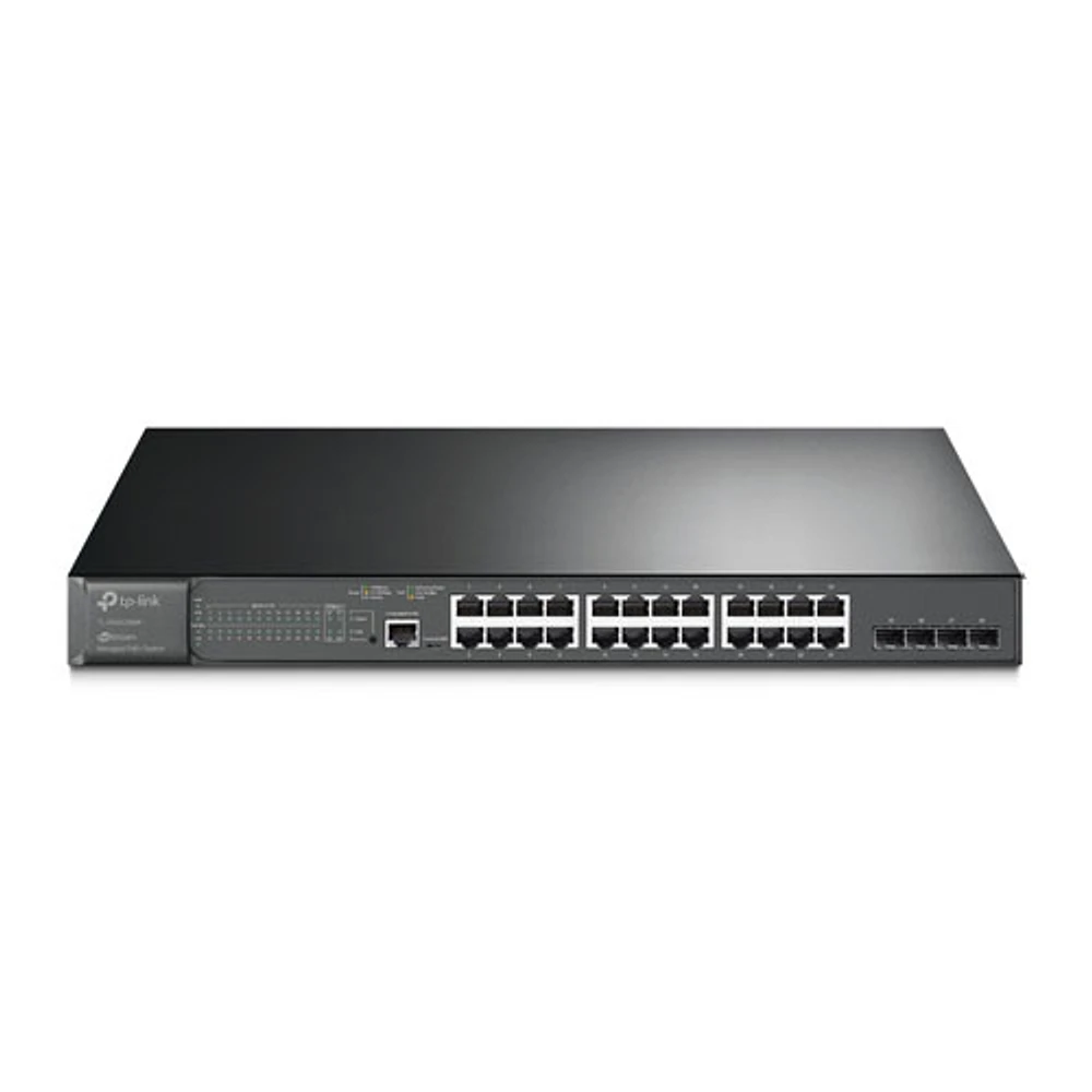 TP-Link JetStream TL-SG3428 24-Port 10/100/1000 Mbps Gigabit L2+ Managed Switch with 4 10G SFP+ Slots