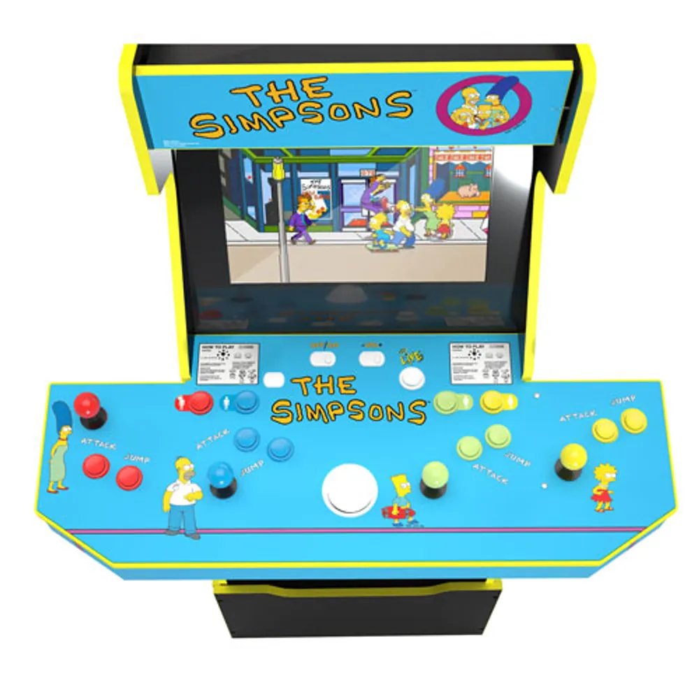 Arcade1Up The Simpsons Arcade Machine with Riser