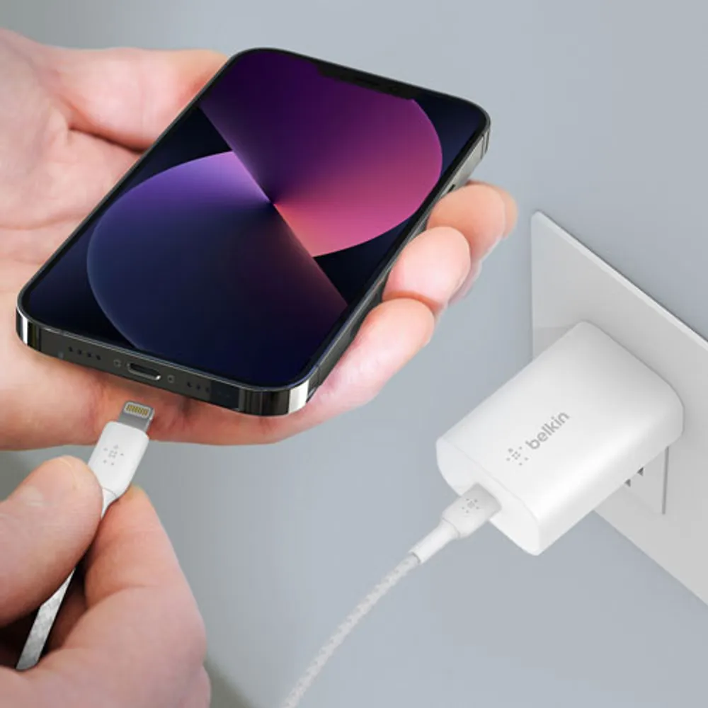 Chargeur mural rapide USB C Power Delivery PPS de 25 W de Belkin