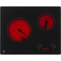 GE 21" 2-Element Electric Cooktop (JP3021DPBB) - Black