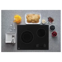 Surface de cuisson électrique de 21 po à 2 éléments de GE (JP3021DPBB) - Noir